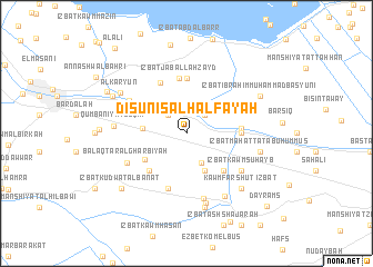 map of Disūnis al Ḩalfāyah