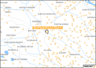 map of Disūnis Umm Dīnār