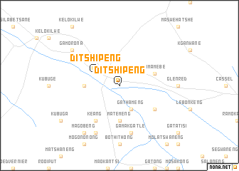 map of Ditshipeng