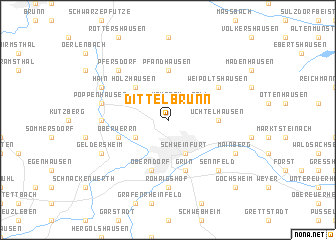 map of Dittelbrunn