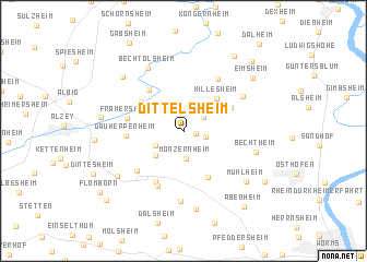 map of Dittelsheim