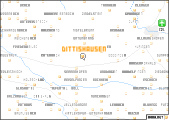 map of Dittishausen