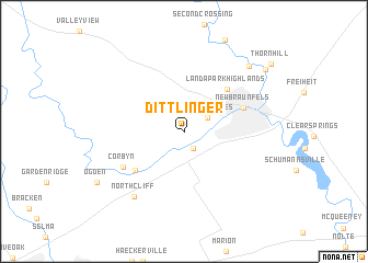 map of Dittlinger