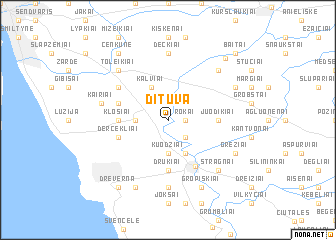 map of Dituva