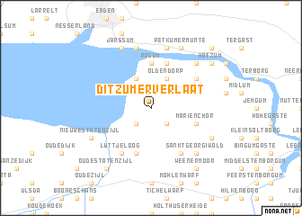 map of Ditzumerverlaat