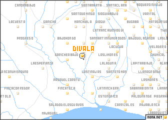 map of Divalá