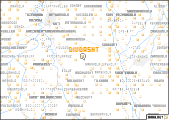 map of Dīv Dasht