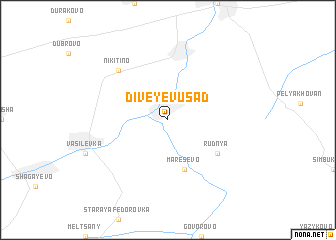 map of Diveyev Usad