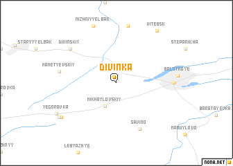map of Divinka