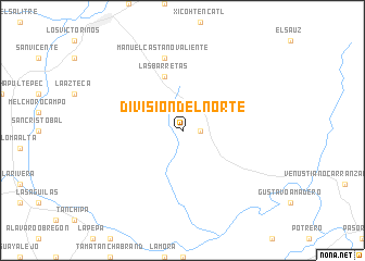 map of División del Norte