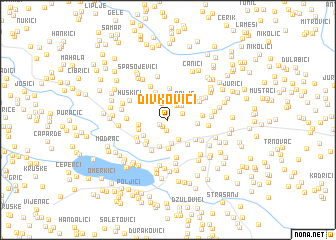 map of Divkovići