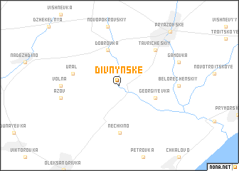 map of Divnyns\