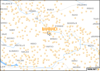 map of (( Divovići ))