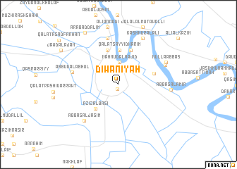 map of Dīwānīyah