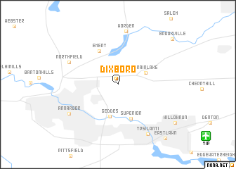 map of Dixboro