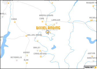 map of Dixie Landing