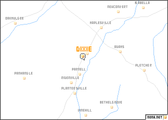 map of Dixie