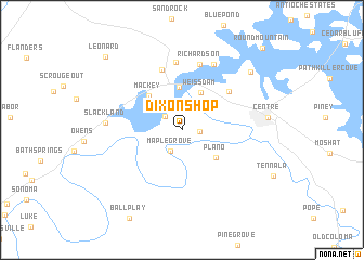 map of Dixon Shop