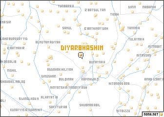 map of Diyarb Hāshim