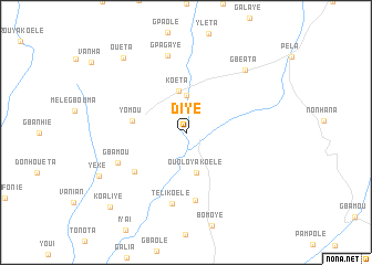 map of Diyé