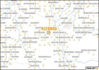 map of Dīzābād