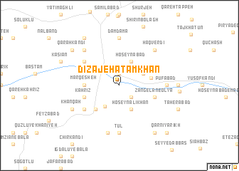 map of Dīzaj-e Ḩātam Khān