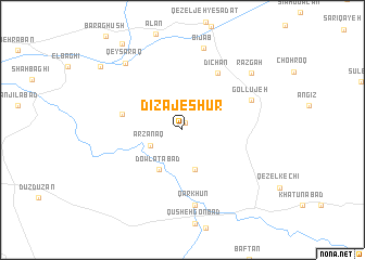 map of Dīzaj-e Shūr