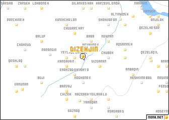 map of Dīzehjīn