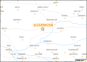 map of Diž-Gramzda