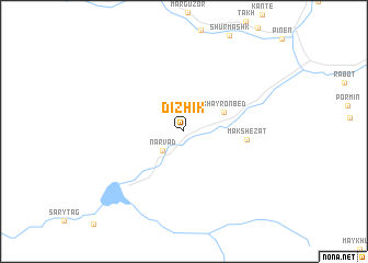 map of Dizhik