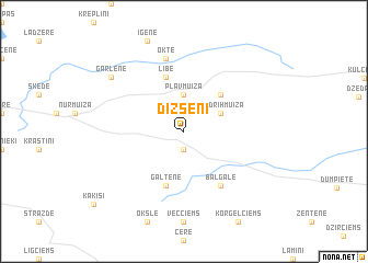 map of Dižsēņi