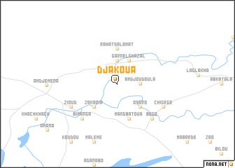 map of Djakoua