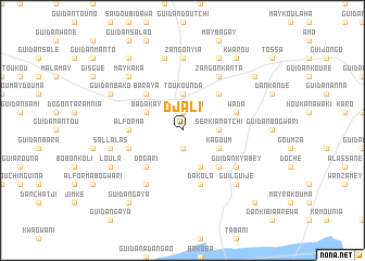 map of Djali