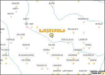 map of Djégékpodji