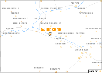 map of Djibakéné