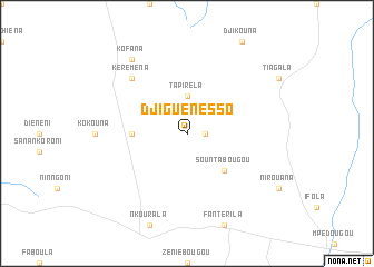 map of Djiguénesso