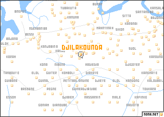 map of Djilakounda