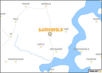 map of Djinikorola