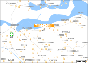 map of Djinokouna