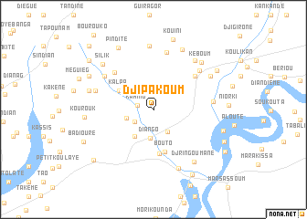 map of Djipakoum