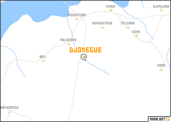 map of Djomégué