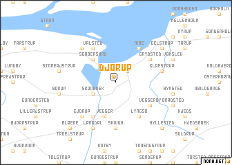 map of Djørup