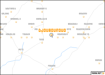 map of Djoubourouo