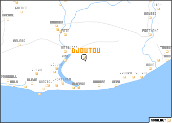 map of Djoutou