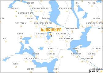 map of Djupviken