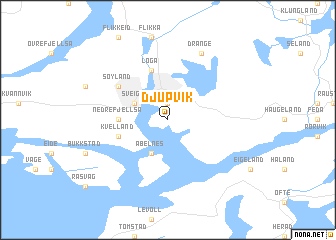 map of Djupvik