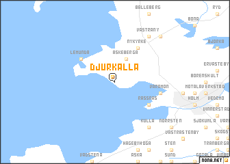 map of Djurkälla