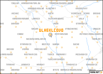 map of Dlhé Klčovo
