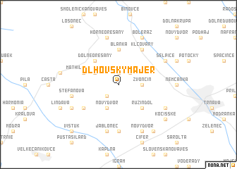 map of Dlhovský Majer