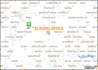 map of Dlouhá Lomnice